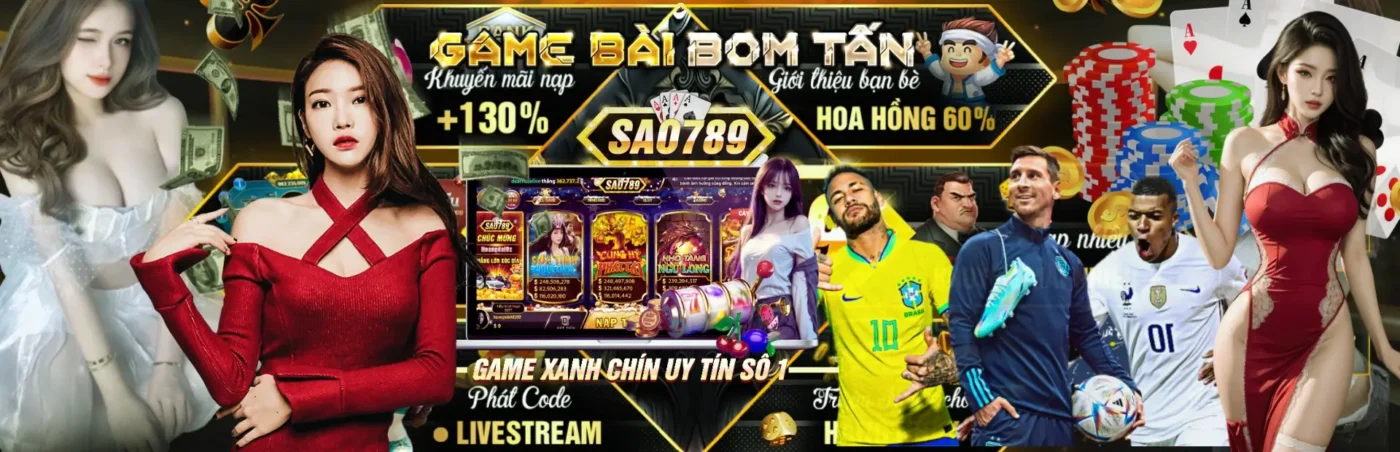 Sao789 | Cổng game đổi thưởng xanh chín Top #1 Việt Nam 9 bannner sao789