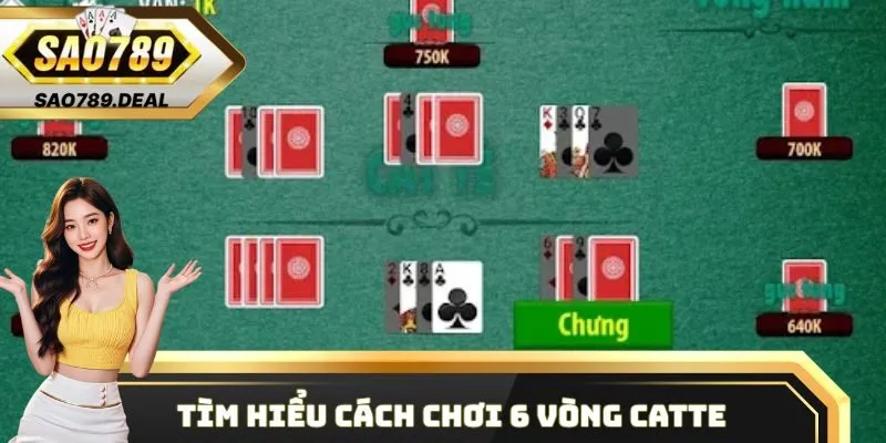 Tìm hiểu cách chơi 6 vòng đánh trong bài Catte
